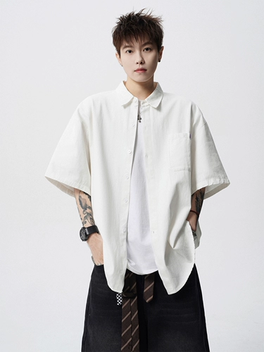 Летняя модная рубашка, универсальная куртка, США, свободный крой