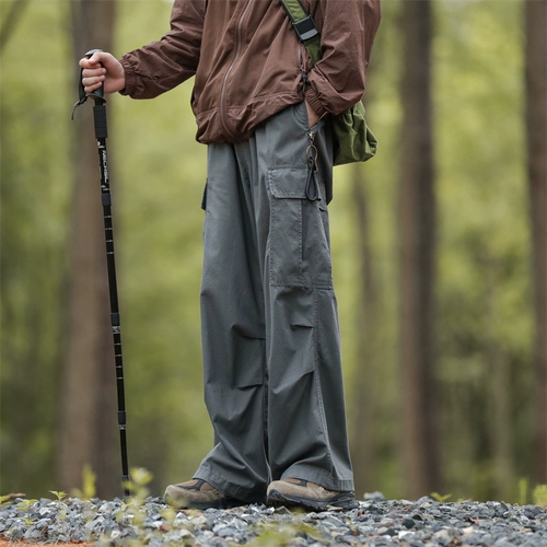 Дорожные альпинистские летние штаны, парашютист, повседневные брюки, в американском стиле, свободный крой