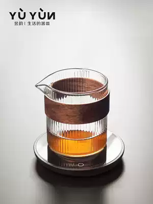 Yuyun glass male Cup, road Cup, anti-hot hand, heat-resistant kung fu tea set, tea cup, tea division, single Japanese large