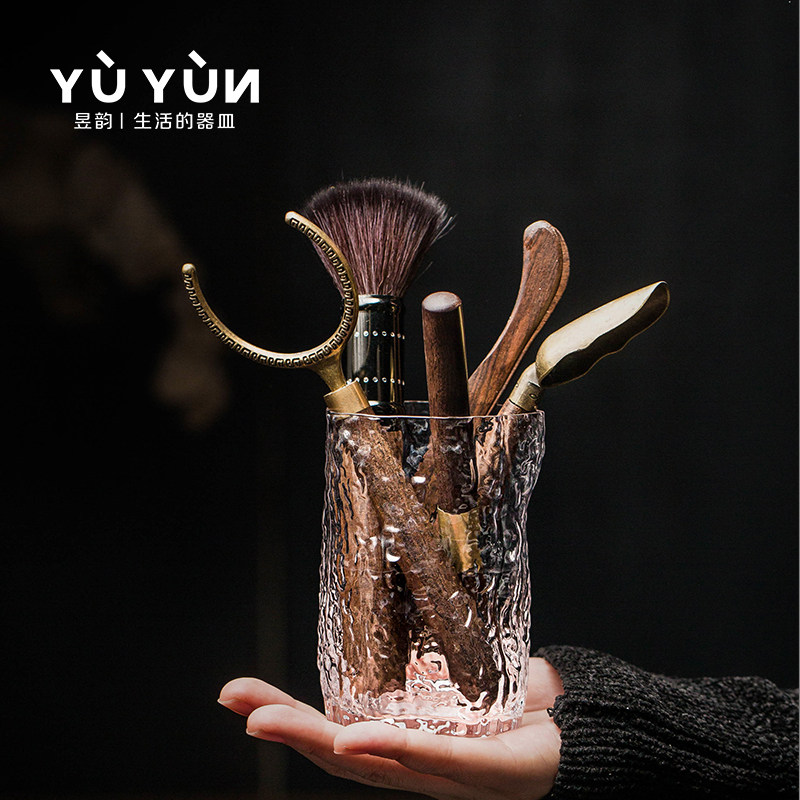Yu Yun Tea Road 6 gentleman Black sandalwood tea pitch tea spoon tea tea spoon tea - making tool for six gentlemen suit
