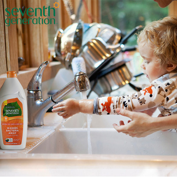 美国进口 犹太洁食认证 Seventh Generation 净七代 天然护手洗洁精 650ml*3瓶 天猫优惠券折后￥69包邮（￥119-50）
