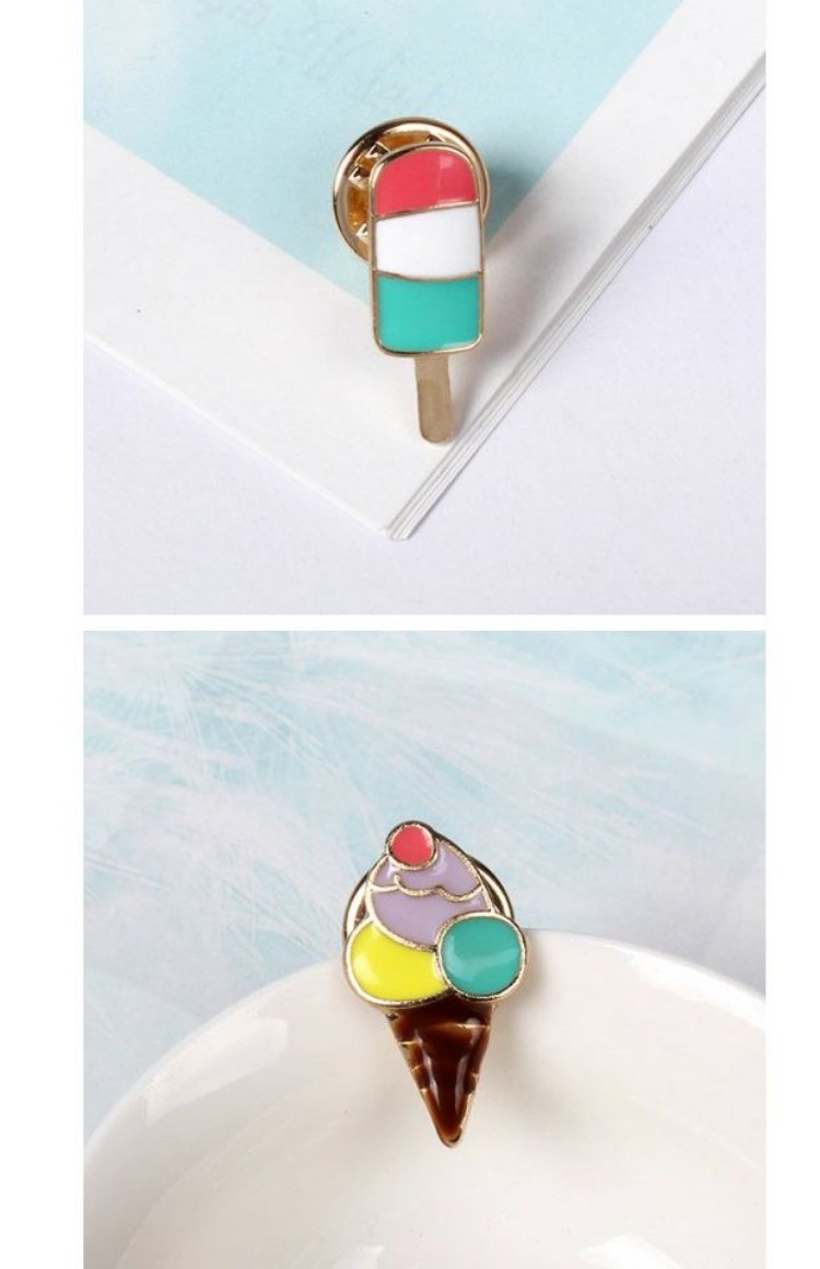 5752 Nhà sản xuất trang sức Thanh Đảo Phong cách mùa hè Cây dừa Flamingo Cà phê Cup Trâm vui - Trâm cài huy hiệu