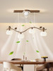 Restaurant Chandelier with Fan, French Cream Style, 2026 New Model, Creative and Unique Artistic Long Bar Table Lamp