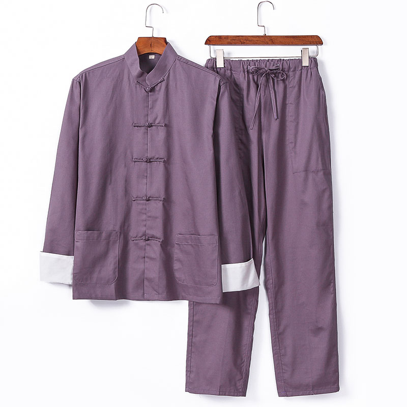 Retro China Wind Men's Clothing Tang Clothing Men's Youth Gufeng Hanfu Suit Chinese Style Long Sleeve Jacket Men's Casual Guru Clothing