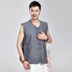 Áo vest nam cotton thô vải Tang phù hợp với áo vest không tay trung niên áo lót kiểu Trung Quốc ngựa 褂 áo vest nam vai - Áo vest cotton