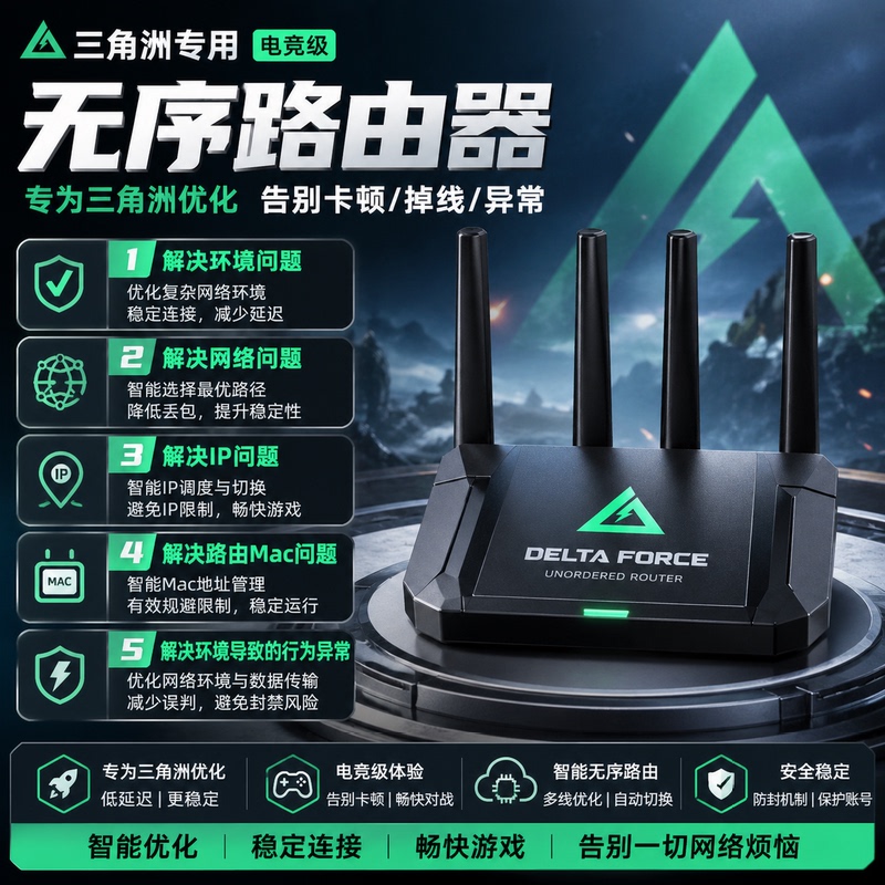 Unordered Router 2.5g Network Port Wifi7 Dedicated for Gaming, One-Click Modification of Mac Gateway Ip for Abnormal Decoding Environment Unordered Router 2.5g Network Port Wifi7 Dedicated for Gaming, One-Click Modification of Mac Gateway Ip for Abnormal Decoding Environment