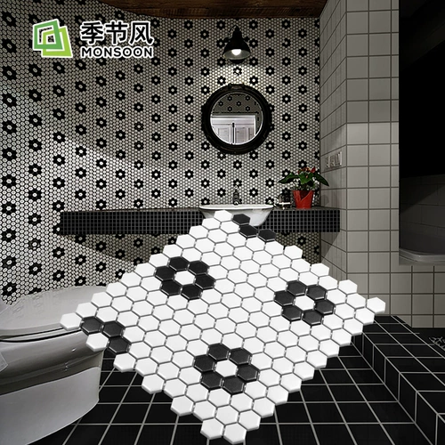 Гексагональная керамика мозаичная слива слива цветение плюпеид северная книга тибетской плитки на стенах