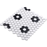 Гексагональная керамика мозаичная слива слива цветение плюпеид северная книга тибетской плитки на стенах