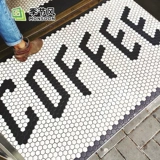 Черно -белая северная гексагональная мозаика головоломка