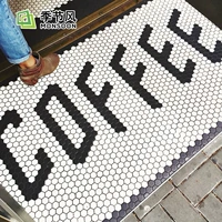 Черно -белая северная гексагональная мозаика головоломка