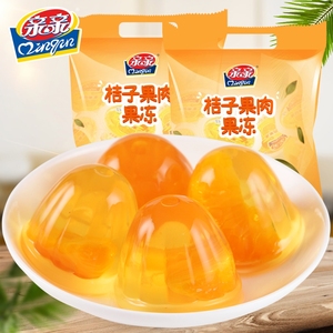 親親果凍桔子果肉果凍450g*3袋兒時零食水果凍橘子果凍懷舊零食品