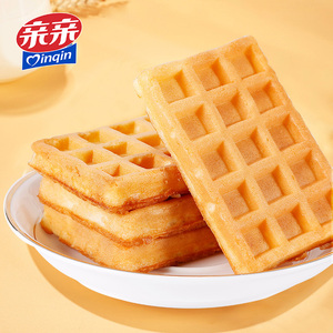 18.9元包邮  亲亲华夫饼干750g