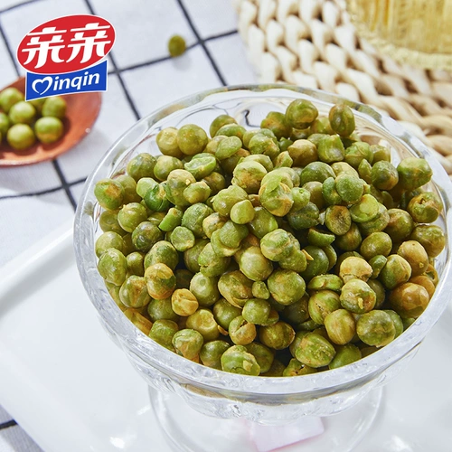亲亲 Зеленая фасоль горох крепешка маленькая упаковка Оригинальные закуски закуски маленькая продуктовая бобовые закуски 100 г