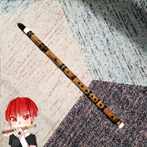 (Flute customization) Zheng Yueming treasures professional performance Purple Bamboo Flute pure hand hot hole blowing demon flute