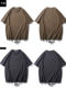 American Style 280g Heavyweight Pure Cotton Short-Sleeve T-Shirt for Men, Loose Fit, Plus Size, Oversized, Summer Vintage Top