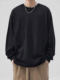 200kg Fat Man's Long Sleeve T-Shirt for Men, Autumn and Winter, Pure Cotton, Solid Color, Loose Fit, Round Neck, Plus Size, Oversized Undershirt for Men