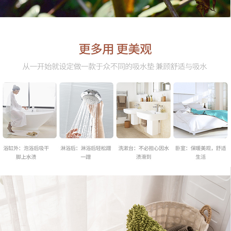 Phòng tắm thấm chống trượt thảm phòng ngủ cao cấp chất lượng xuất khẩu chenille thảm mềm và thoải mái mat chăn - Thảm thảm chụp hình
