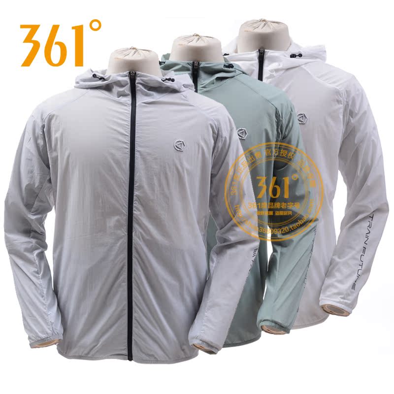361 áo gió đơn nam 2019 hè mới nhẹ mỏng chống nắng quần áo quần áo da nam 361 độ thoáng khí thoải mái - Áo gió thể thao áo khoác gió lining