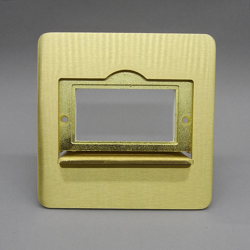 Hidden single door three all-copper open space plug all-copper waterproof floor blank empty shelf hidden ground socket