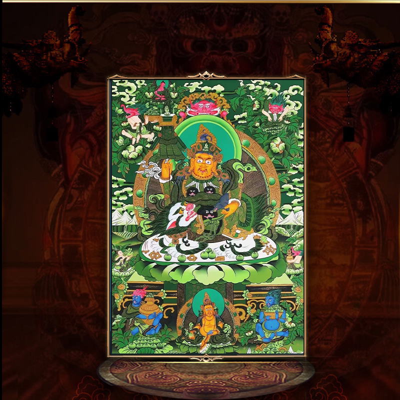 Nepal Tangka Mineral Pure Hand - made Buddha Live Painting Room 1