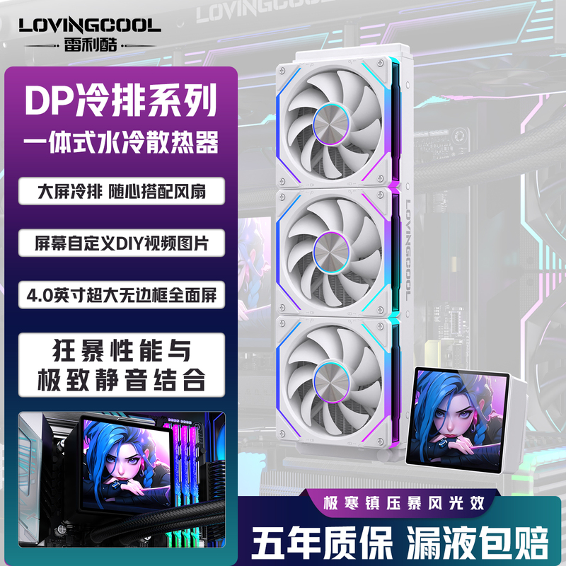 Rayli Cool Dp Series Cpu Water Cooling Radiator Prism 6Pro Cooling Block Building Block Fan DIY Screen 360/240