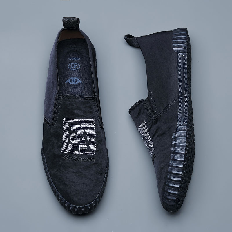 Canvas shoes men's shoes spring and summer new lazy shoes slip-on old Beijing cloth shoes all-match comfortable trendy casual shoes