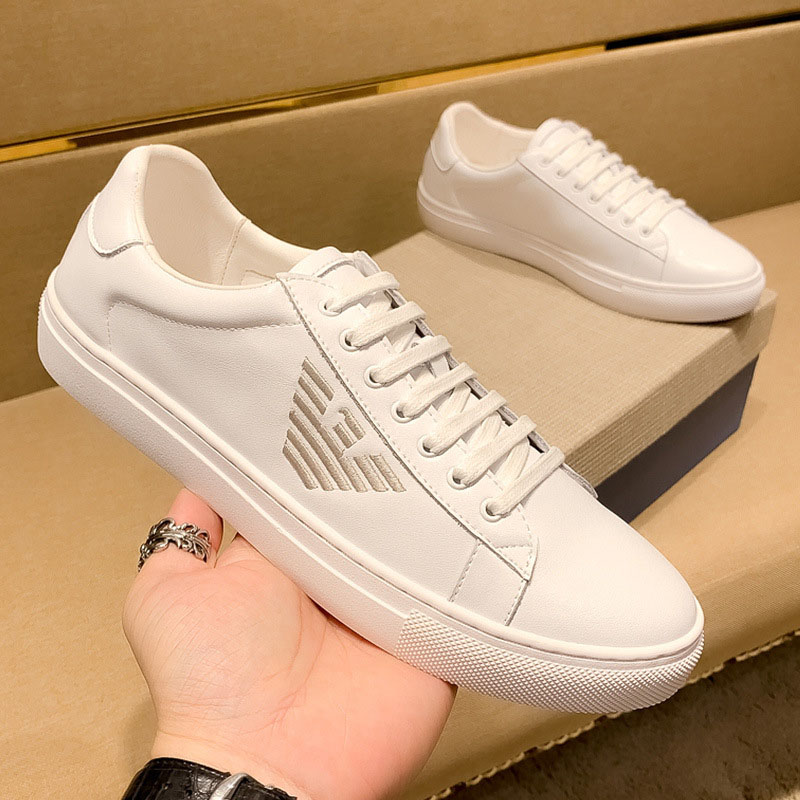 European station spring fashion new men's shoes small white shoes youth trend casual leather shoes lace-up sneakers youth trendy shoes
