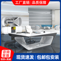 Simple modern desk Boss desk General manager supervisor office Computer desk and chair combination desk Commercial atmosphere