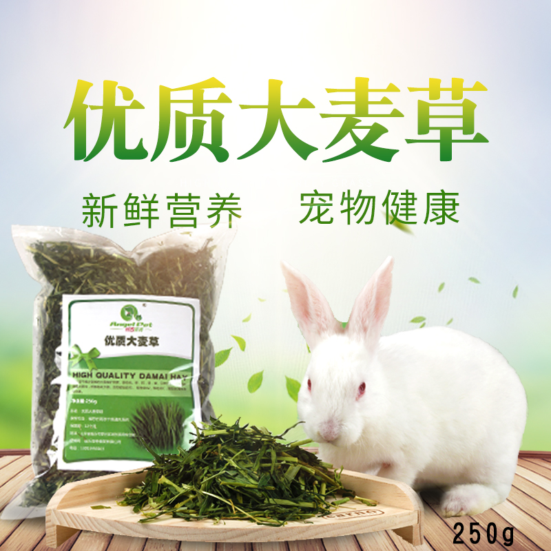 Rabbit Grain Rabbit Dry Grass Dutch Pig Guinea Pig Dragon Cat Pituitary Ear Rabbit Grain Grinding Tooth Into Rabbit Grain Material Large Wheat Grass Section 250g