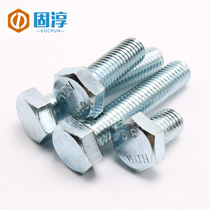 (M8 M10 M12)8 grade blue and white zinc outer hexagon Bolt galvanized hexagon screw