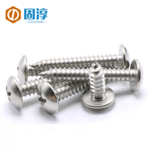 M4 M4 2 304 stainless steel large flat head self-tapping screw wood screw cross groove mushroom head screw