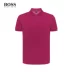 HUGO BOSS Hugo Bos Men 2019 Mùa hè Mới Kinh doanh Casual Áo sơ mi cotton ngắn tay - Polo Polo