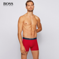 Трусы hugo boss雨果博斯男士2020秋季新品弹力棉平角内裤两件装