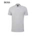 HUGO BOSS Hugo Bos Men 2019 Mùa hè Sản phẩm mới Kinh doanh Áo sơ mi đơn giản và ngắn tay - Polo