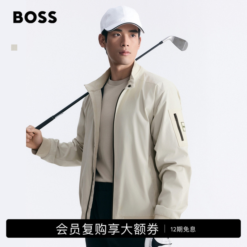 [Water-Repellent] Boss Men's 26 New Casual Daily Commuting Ribbed Cuffed Jacket