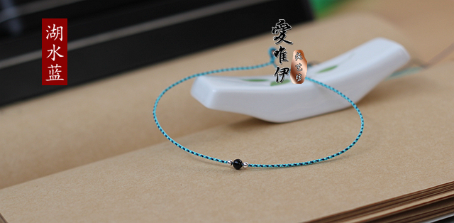 Sansheng III Peach Blossom Yunnen Year Red Chain Bracelet Vòng tay đan bằng tay Chuỗi đơn giản Tránh nữ - Vòng chân lắc chân nữ vàng đẹp