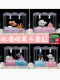 Acrylic Small Desktop Aquarium for Bettas, Creative Ecological Building Block Box for Home Decoration, Complete Set