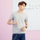 Áo thun nam của métbonwe nam ngắn tay mùa hè mới V-cổ thon màu lưới nam xu hướng trẻ trung áo oversize nam