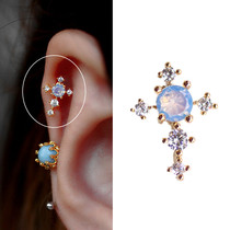 Moonlight cross ears bone nails earrings European and American Baroque retro court style Korea procurement Xinzi recommended