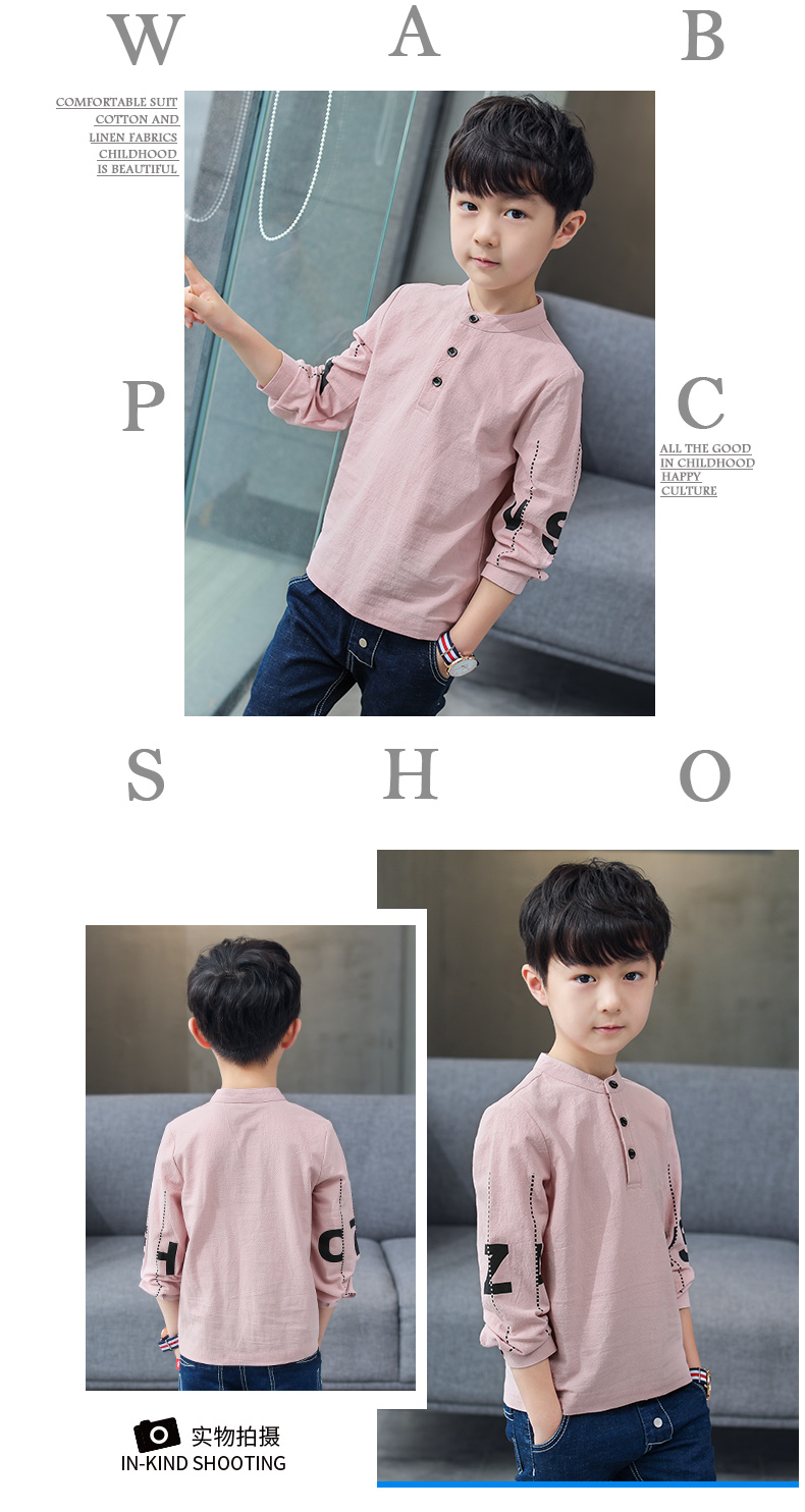 Áo thun bé trai cotton dài tay xuân hè 2018 mới cho bé cổ áo mùa thu cổ áo POLO trẻ em phiên bản Hàn Quốc của áo sơ mi ao thun coc tay be trai