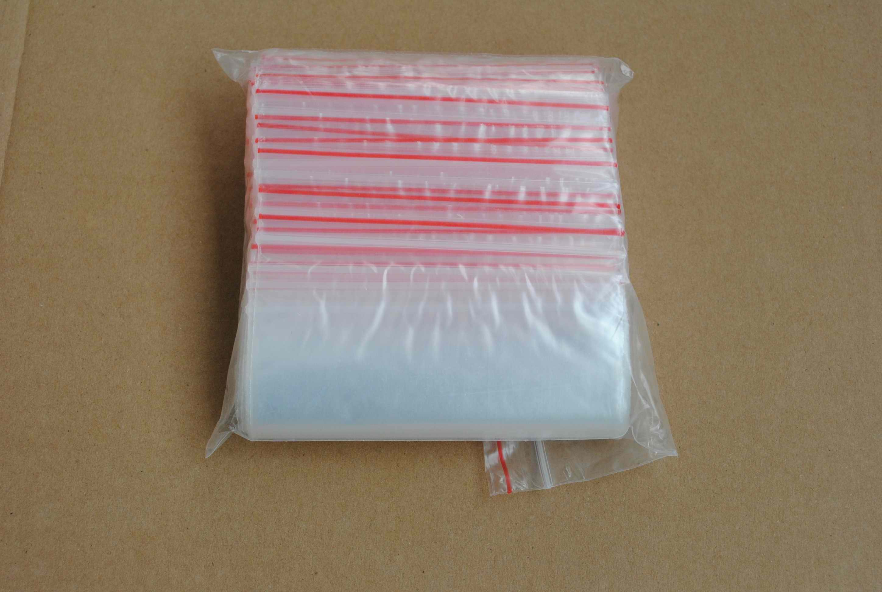 pe self-proclaimed bag packing bag Pinch Chain Bag Thickened bone mouth sealing bag 10 silk 15X22cm 8 Yuan 100