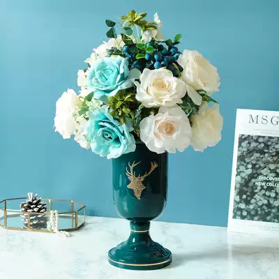 Nordic vase ins Wind ceramic decoration living room entrance table vase insert dry flower home decoration decoration decoration