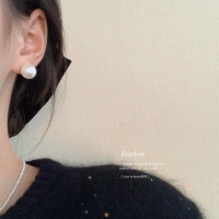 Серьги из жемчуга, 12mm, серебро 925 пробы