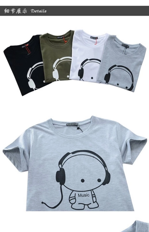 Mùa hè mới cotton nửa tay áo thun nam tay ngắn Quần áo nam béo cộng với phân bón XL người béo áo thun rộng Mẫu áo phông nam đẹp 2019