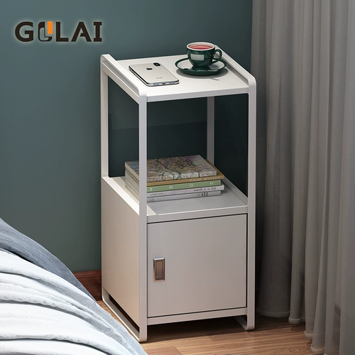 Nordic Light Luxury Leads Head -Plant Prame Small Apartment Storage с дверью шкафа узкий шкаф многослойный хранение спальни спальня