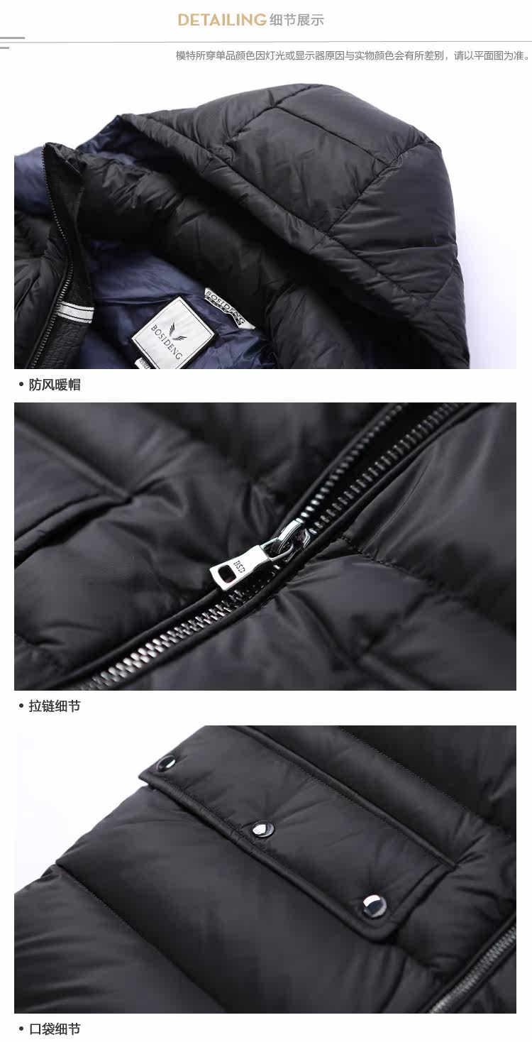 Blouson homme BOSIDENG    en Nylon - Ref 3121897 Image 22