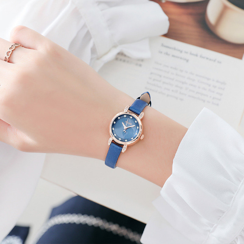 Julius watch women's simple temperament retro small sub-dial 2021 new niche light luxury waterproof lady