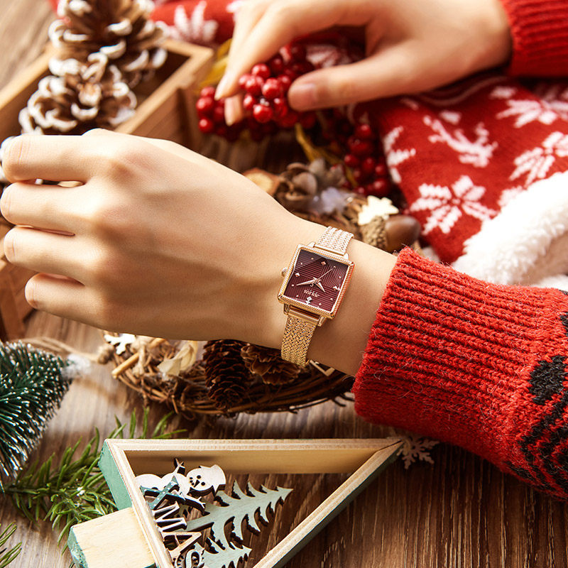 JULISHI watch female simple temperament INS wind small sugar watch steel belt quartz waterproof small luxury ladies