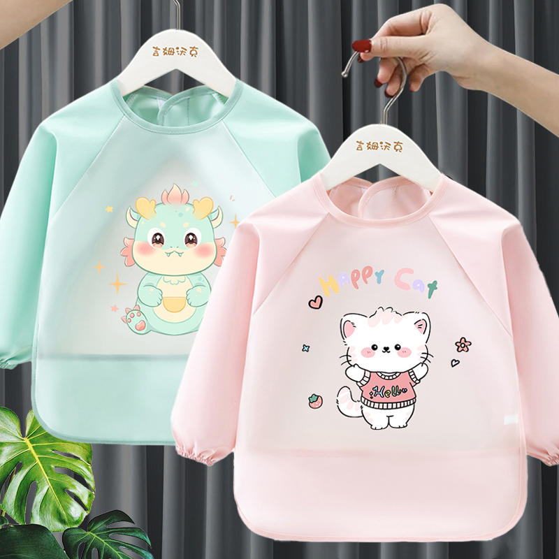 Baby eating bib children's apron