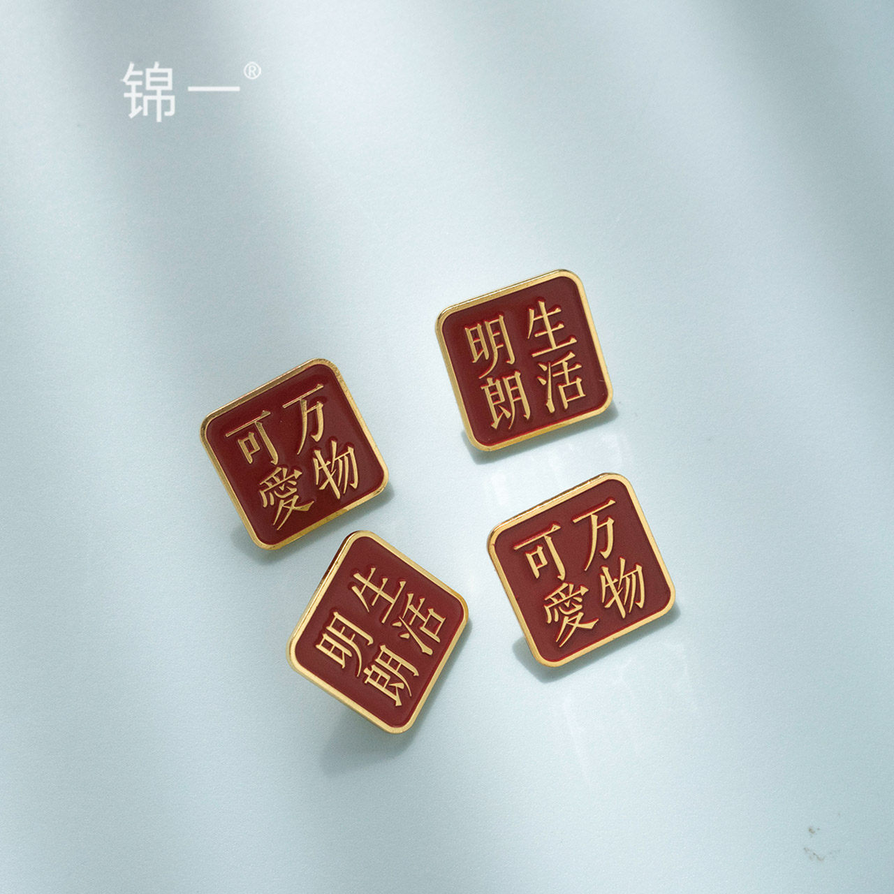 All things Cute brooch Pen bag Decorative small objects Storage bag Decorative brooch Bookstore style brooch